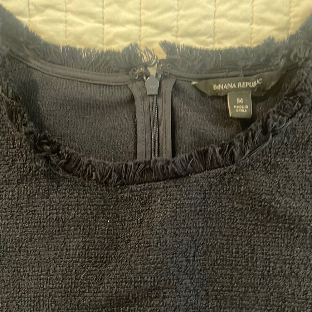 Banana Republic Black Textured Top